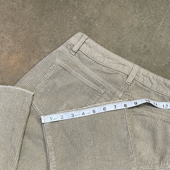 Forever 21 Corduroy Wide Straight Leg Raw Hem Pants - Picture 9 of 9